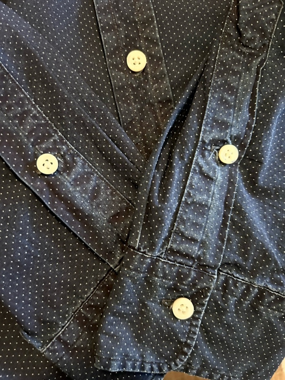 Polo Ralph Lauren Navy Long Sleeve Button Down Shirt - Picture 8 of 8